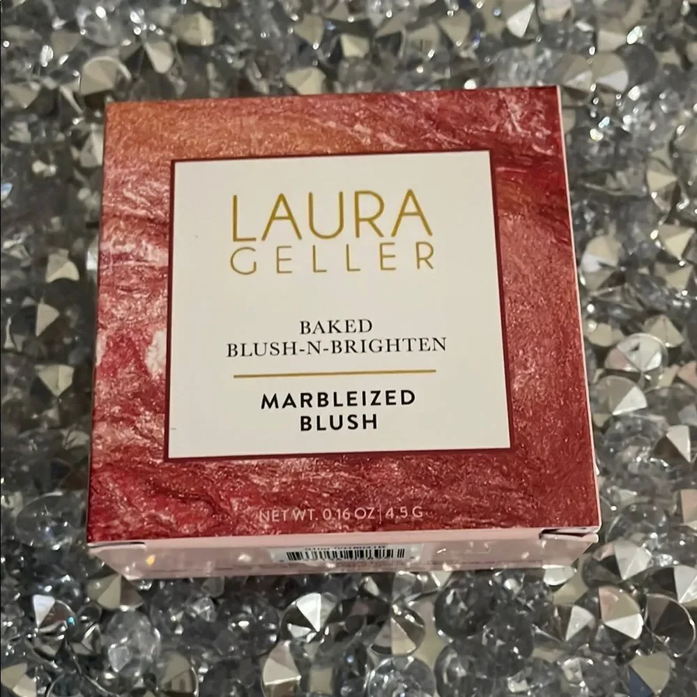 Laura Geller baked blush n bright marbleized blush in apricot berry color makeup - Picture 3 of 8
